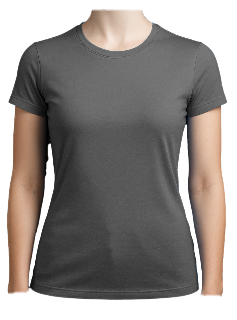female black t-shirt front