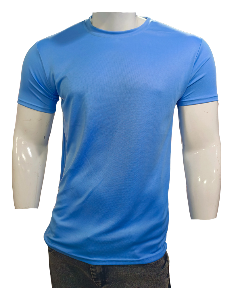 male blue t-shirt front